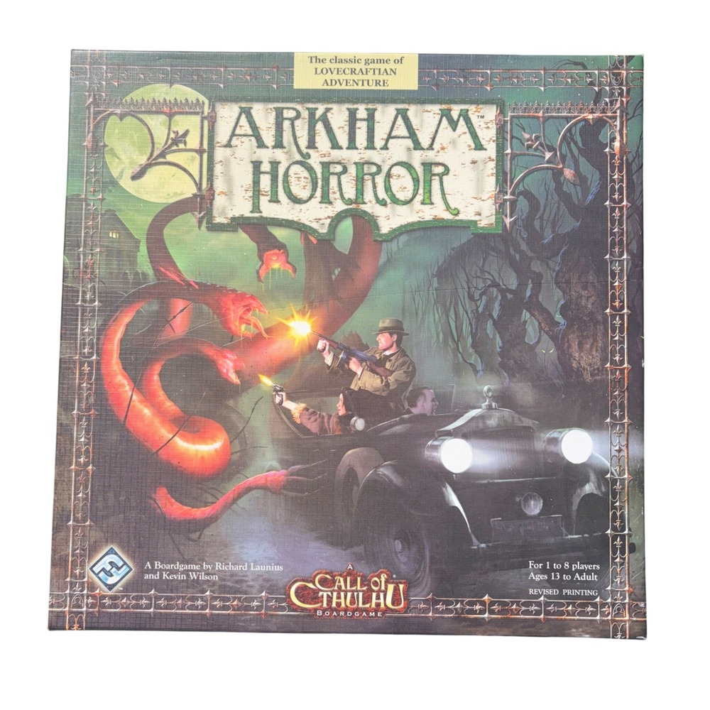 Arkham Horror Board Game Revised Printing Fantasy Flight Games Lovecraftian